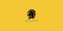 Apache Red Indian Logo Template Screenshot 1